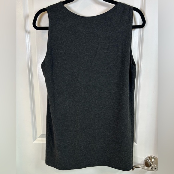 Eileen Fisher Dark Grey Round Neck Tank Sleeveless Women’s Size XL - Picture 7 of 8